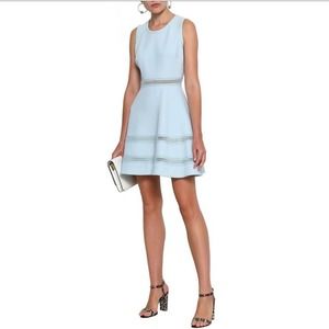 Sandro Paris Women's Light Blue Agatha A Line Spring Dress Soft Blue Size 38